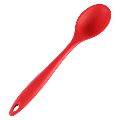 

High Temperature Resistance Spoon Silicone Soup Spoons Kitchenware Non-stick Cookware Rice Spoon Leak Shovel