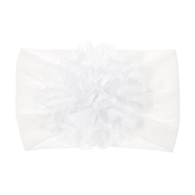 

15 colors Newborn Floral HeadBand Baby Lace Flower Headwrap Infant Elastic Headband Toddler Hair Turban Headwear