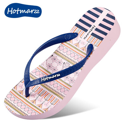 

hotmarzz wedge flip-flops ladies high-heeled beach slippers