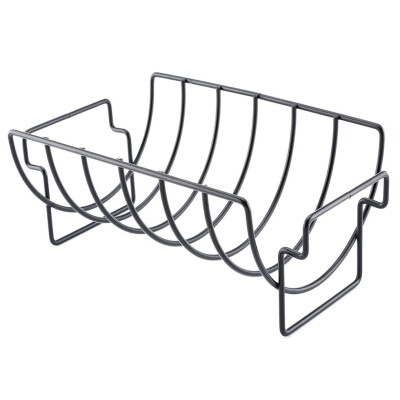 

Outdoor Barbecue Rack BBQ Non-Stick Metal Steak Holder Rib Grilling Kitchen Meat Poultry Grill Tool