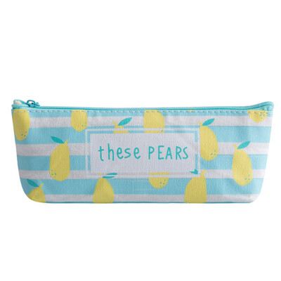 

Fruits Canvas Pencil Case Cute Creative Large-capacity Storage Stationery Bag