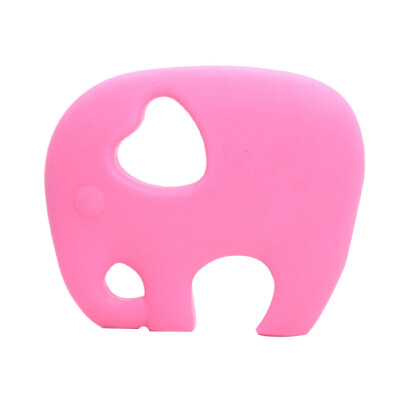 

Toddler Elephant Silicone Teether Baby Teething DIY Ring Necklace Pendant Lovely Animal Infant Teething Toy