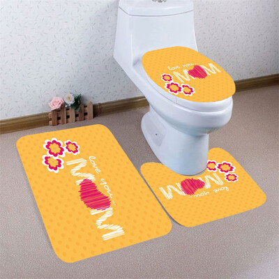 

〖Follure〗3pcs Mothers Day Non-Slip Bath Mat Bathroom Kitchen Carpet Doormats Decor