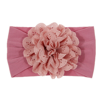 

15 colors Newborn Floral HeadBand Baby Lace Flower Headwrap Infant Elastic Headband Toddler Hair Turban Headwear