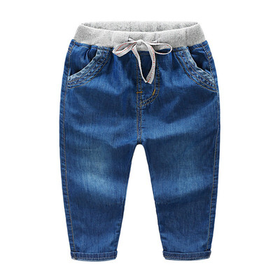 

Children Summer Thin Pants Jeans Collection Solid Pencil Pocket Pants Boys Long Pants Kids Clothing