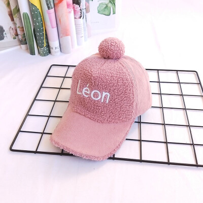 

Childrens Hat Womens autumn&winter Korean version lambswood baseball cap boy girls cap casual all-around warm hat trend