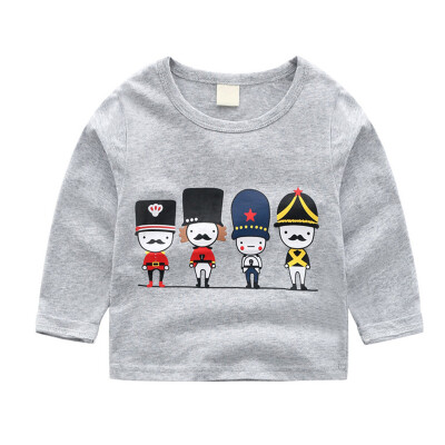 

Autumn Clothes Tops Baby Girl Boy Long Sleeve Cartoon Print T-Shirts Kids Tops Tees Shirts Casual Blouses