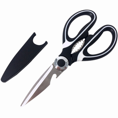 

Multi-functional Kitchen Shears Ultra Sharp Blade Kitchen Scissors For Cutting Meat Fish Vegetables with Bottle Opener