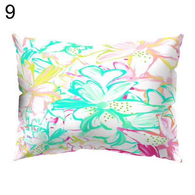 

Sun Flower Circle Leaf Pillow Case Cushion Cover Sofa Bed Car Cafe Office Decor