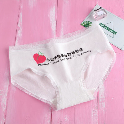 

New Womens Comfort Brief Japanese Style Cartoon Pattern Low-Rise Brief Lingerie Underwear Female clothes