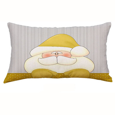 

Siaonvr Christmas Rectangle Cotton Linter Pillow Cases Cushion Covers