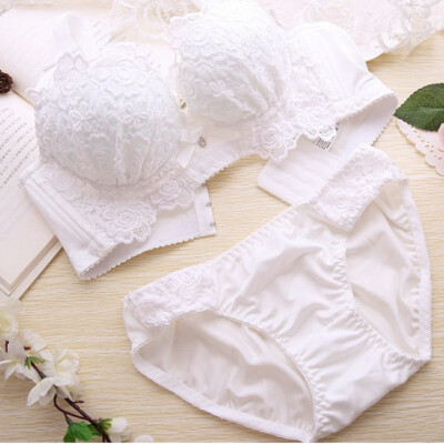 

Push Up Bra Set Sexy Lingerie Underwear Women Panties And Bralette Underwear Embroidery Cotton Bralet Set bra&panty set