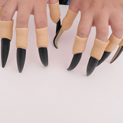 

10pcsset Witch Fingernail Claws Halloween Masquerade Finger Nails Trick Props For Cosplay Costume Party