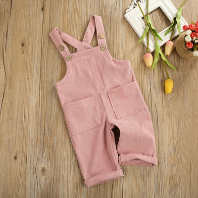 

Toddler Kid Baby Boy Girl Corduroy Romper Jumpsuit Bib Pants Overalls Clothes