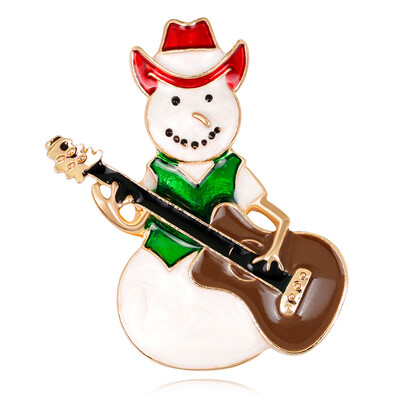 

New Christmas Brooch Rhinestone Christmas Tree Elk Snowman Santa Claus Enamel Brooch