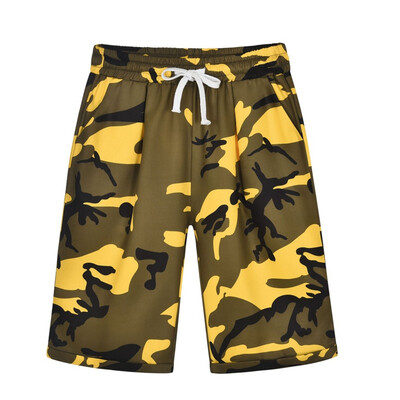 

Women Knee Length Pants Camouflage Mid Drawstring Waist Casual Trousers Comfort Loose Summer Ladies Straight Pants
