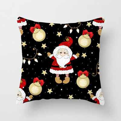 

New Creative Christmas Pillow Case Santa Claus Holiday Sofa Throw Cushion Cover Home Decor