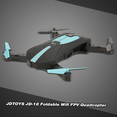 

JDTOYS JD-18 03MP Camera Wifi FPV Foldable Selfie Pocket Drone G-Sensor Barometer Height Hold RC Quadcopter