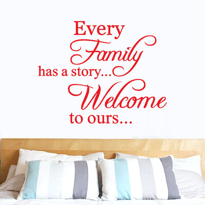 

〖Follure〗Every Family Removable Art Vinyl Mural Home Room Decor Wall Stickers