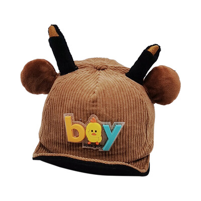 

New Kids Autumn Hat Baby Boy Cute Soft Baseball Cap Breathable Letter Cartoon Visors Hats