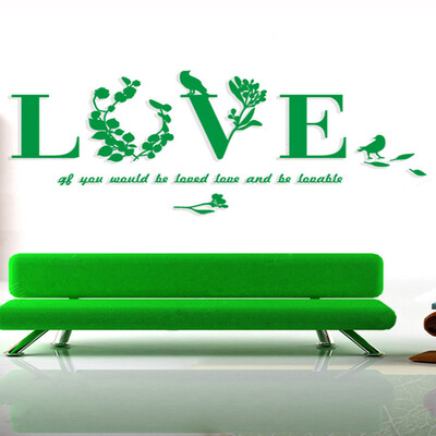 

Toponeto Removable Modern 3D Acrylic Wall Sticker Vinyl Art DIY Home BedRoom Mural Decor
