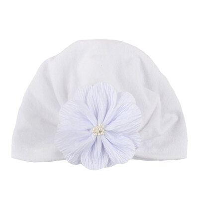 

New Baby Cotton Hat For Girls Boys Newborn Flower Elastic Hats Accessories Photography Props