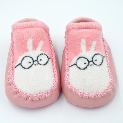 

Baby Boys Girls Infant Spring Autumn Cartoon Shoes Socks Cute Warm Anti-Slip Floor Shoes Socks Warm Indoor Walk Learning Shoes