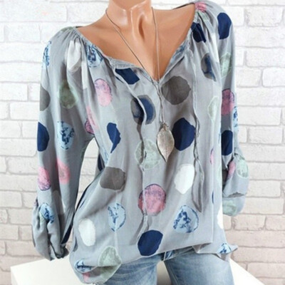 

Plus Size  Women Blouses Black&White Polka Dot Sleeveless Casual Blouse Frilled Armhole Button Closure Back Shell Top