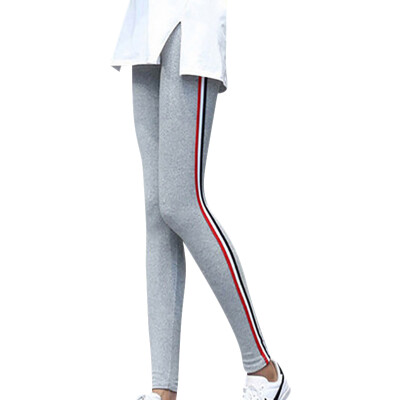 

Women Loose Leggings Casual Harajuku Loose High-Elastic Leggings Sports Striped Feet Pants 2019 Plus Size -2XL Leggings