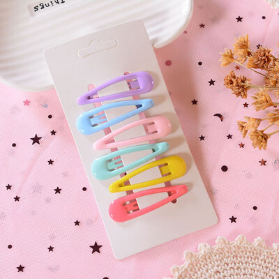 

Baby Gift Girls Hair Accessories For Girls 6Pcs Girls Hair Clips Colorful Hair Pin Children Hairpin Princess Hair Accessories
