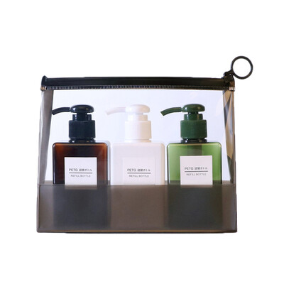 

Ke Ruier travel liquid bottle set portable cosmetics bottle shampoo shower gel travel flip bottle nozzle bottle lotion bottle