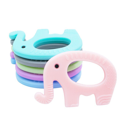 

Bpa Free Food Custom Logo Children Kid Toddler Elephant Silicone Teether Baby Chewy Sensory Toys For Baby
