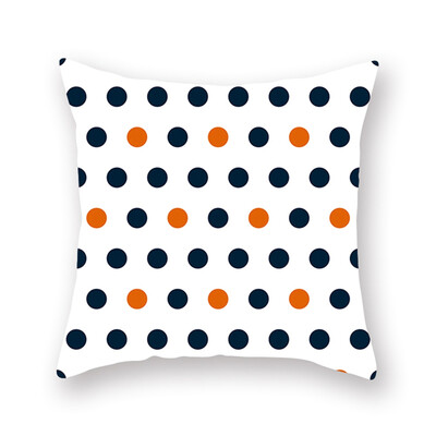 

Halloween New Orange Pumpkin Geometric Pillow Case Waist Cushion Cover Pillowcase Home Decor