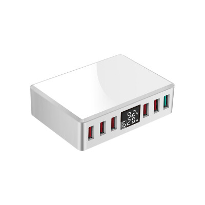 

WLX-T9 Intelligent Multi-port USB Fast Charger Adaptive LCD Display Six Ports Portable Quick Charge QC 30 100-240V