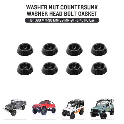 

Replacement for MN-D90 MN-90 MN-99 MN-91 FJ-45 RC Car Washer Nut Countersunk Washer Head Bolt Gasket Aluminum Alloy Upgrade Parts