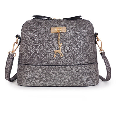 

Fashion Women Solid Color Shell Shape Deer Pendant Crossbody Shoulder Bag Pouch