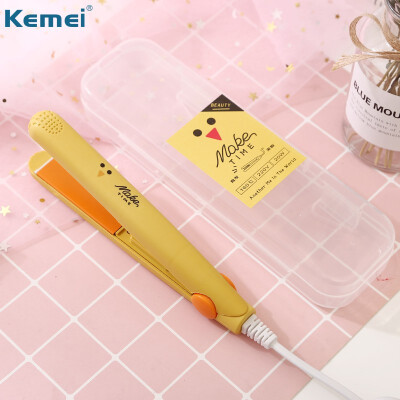 

Mini Portable Steam flat Hair iron hair straightener Curler Straightening steampod Cute Professional Curling Hair irons