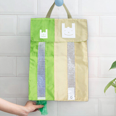 

Gobestart Kitchen Waterproof Sundries Storage Hanging Double Mouth Collect Garbage Bag