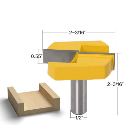 

12" Shank 2-14" Diameter Bottom Cleaning Router Bit Woodworking Router Bits Milling Cutter for MDF Solid Wood