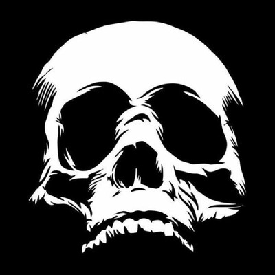 

Car Stickers Terrible Evil Skull Face Funny Motorcycle Vinyl Decals Removable
