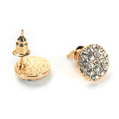 

New Round Earrings Full Rhinestone Earrings For Women Fashion Elegant Full Rhinestone Circle Earrings wholesales 2018