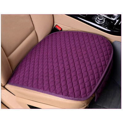

Linen Fabric Car Seat Cover Front Row Pad Breathable Mat Warm Non-Slip Universal