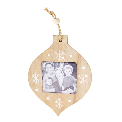 

Hot Home Christmas Photo Frame Pendant Wooden Pendants Xmas Tree DIY Ornaments
