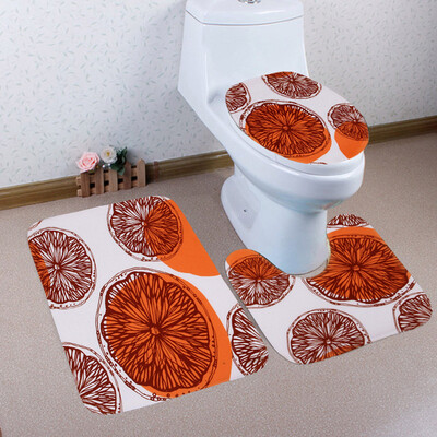 

〖Follure〗Bathroom Toilet Three Piece Floor Mat Door Mat Bathroom Carpet