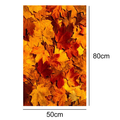 

Maple Leaves Design Area Rug Soft Crystal Velvet Washable Non-Slip Decorative Floor Mat For Living Room Bedroom Tapetes Exterior