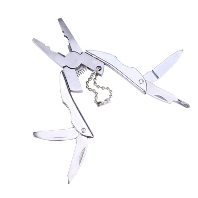 

JPGIF Portable Multi Function Folding Pocket Tool Plier Keychain Screwdriver