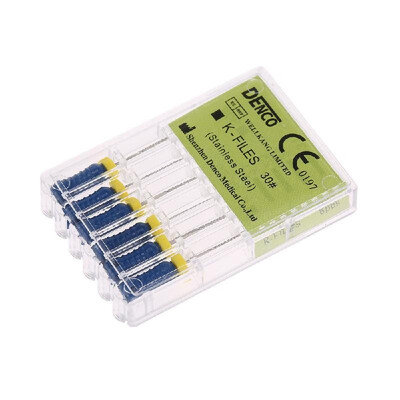 

6PCS K-type File Endodontic Root Canal Manual K-Files Stainless Steel Dentist Tools Teeth Care Product
