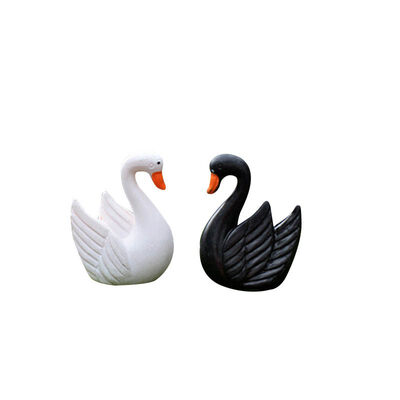 

2Pc Artificial Goose Animals Fairy Garden Miniatures Gnomes Terrariums Resin Craft Figurines Home Decoration Accessories New