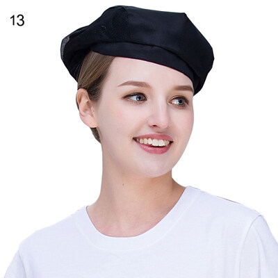

Women Fashion Print Hotel Restaurant Chefs Beret Cafe Waiters Hat Cap Headgear