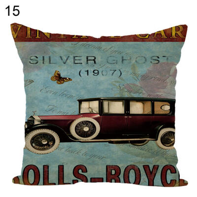 

BicycleBubble Car Soft Throw Pillow Case Cushion Cover Sofa Bed Home Decor